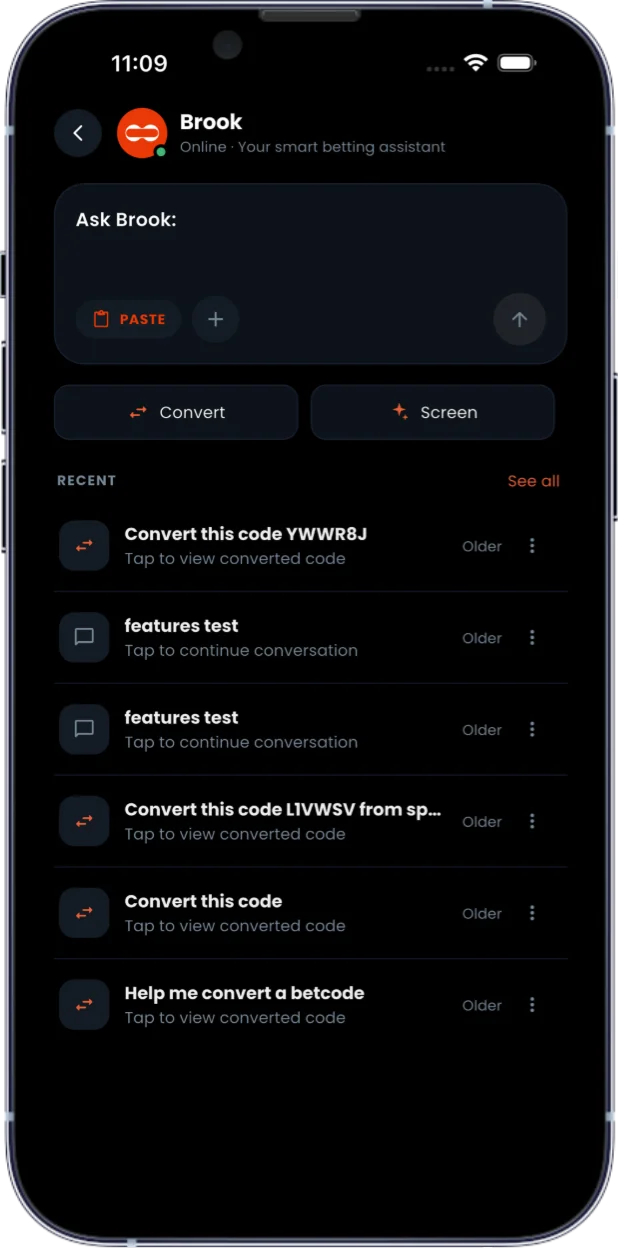 Boorook app screen: Interact with AI
